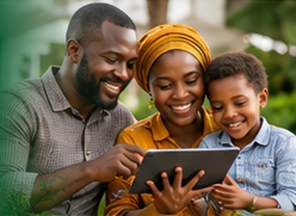 Family using GreenCoop together